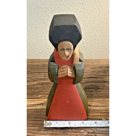 Benedito José Dos Santos Brazil Wood Block Carved Religious Figurine - Picture 10 of 11